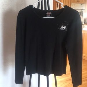 Harley Davidson 3/4 length sleeve shirt